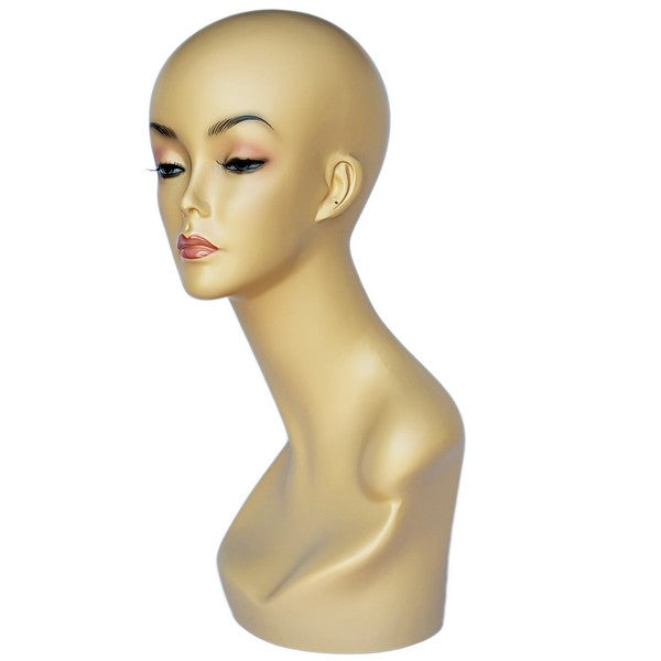 MN-SH Plastic Female Realistic Head Attachment for Mannequins