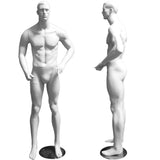 MN-112LTP #A White Male Abstract Full Body Standing Mannequin (LESS THAN PERFECT, FINAL SALE)
