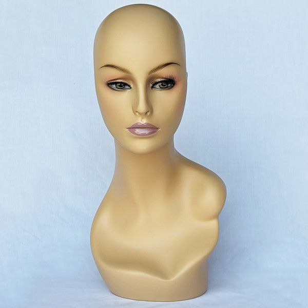 MN-SH Plastic Female Realistic Head Attachment for Mannequins