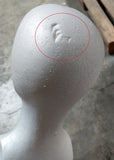 MN-434LTP Female Styrofoam Mannequin Head Bust (LESS THAN PERFECT, FINAL SALE)