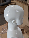 MN-534LTP #A Glossy Abstract Standing Baby Toddler Mannequin 30.5" (LESS THAN PERFECT, FINAL SALE)