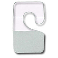 AF-007 Clear Plastic Adhesive Hooks - Pack of 200 - DisplayImporter