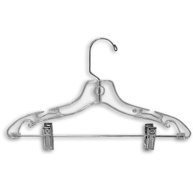 14 Heavy Weight Plastic Skirt & Pants Hangers With Clips
