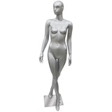 AF-190 Glossy Abstract Female Egghead Mannequin with Legs Crossed - DisplayImporter