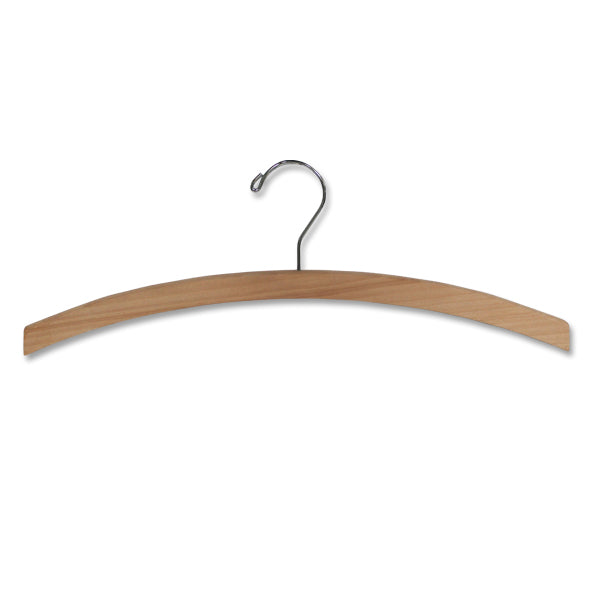 AF-138 16.5 Wood Top Hanger with Non Slip Hangers - Pack of 100