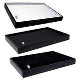 DS-067 Leatherette/Velvet Pendant/Earring Necklaces Jewelry Display Tray