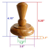 MA-023 Fairmont Finial Wood Neck Block for French Dress Forms