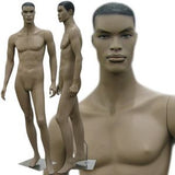 MN-140 African American Male Fashion Mannequin with Molded Hair - DisplayImporter