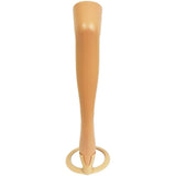 MN-189 Plastic Women's Female Thigh-High Hosiery Leg 28" w/ Optional Toe Cap Stand - DisplayImporter