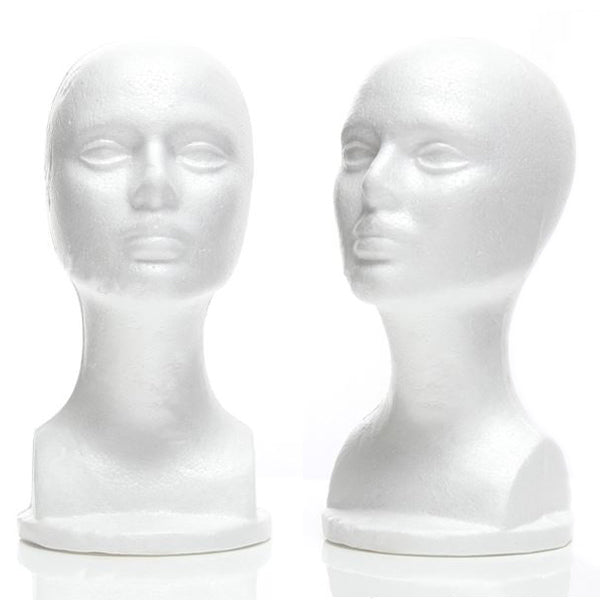 MN-SH Plastic Female Realistic Head Attachment for Mannequins
