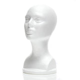 MN-434LTP Female Styrofoam Mannequin Head Bust (LESS THAN PERFECT, FINAL SALE) - DisplayImporter