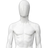 MN-439 Glossy Plastic Egghead Male Full Body Mannequin with Removable Head - DisplayImporter
