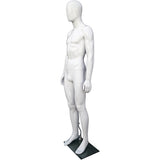 MN-439 Glossy Plastic Egghead Male Full Body Mannequin with Removable Head - DisplayImporter