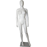 MN-450 Glossy Plastic Egghead Female Full Body Mannequin with Removable Head - DisplayImporter