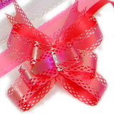 PG-028 Small Iridescent Graduated 3 Wings Butterfly Pull Ribbon - Pack of 10 - DisplayImporter