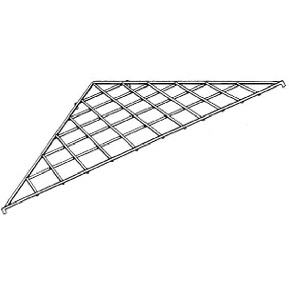 AF-038 Triangle Gridwall Shelf - DisplayImporter