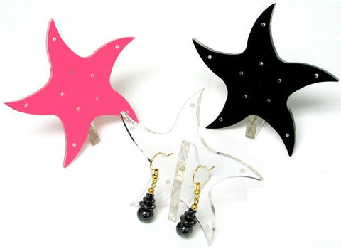 DS-099 Fancy Curved Star Earrings Jewelry Display Stand - DisplayImporter