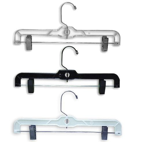 HG-048 14 Heavy Weight Pants & Skirt Hanger with Clips - Pack of 100  (#5131)