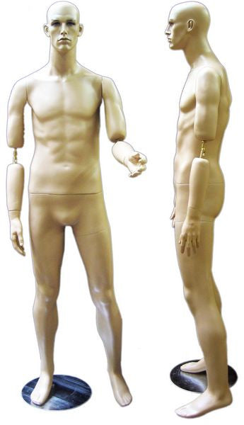 MN-M3 Euro Male Mannequin with Hyper Realistic Facial Features –  DisplayImporter