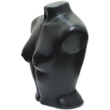 MN-188 Armless Round Body Plastic Female Upper Torso Mannequin - DisplayImporter