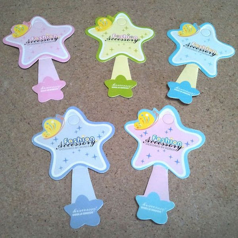 PG-019 100 pcs Star Jewelry Hanging Tags - DisplayImporter