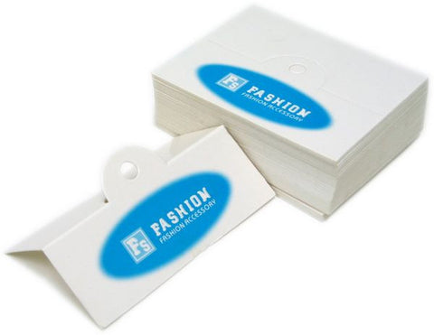 PG-072 Jewelry Hanging Tags with Blue Fashion Logo - Pack of 100 - DisplayImporter