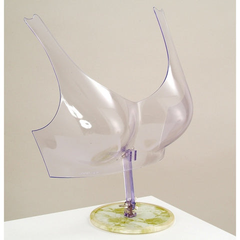 AF-096 Clear Plastic Bra Display with Base Stand