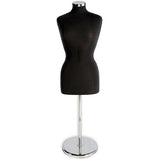 AF-255 Ladies Female Dress Form with Chrome Round Base