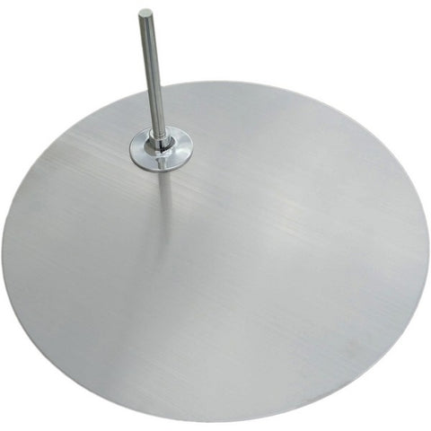 MA-013 Silver-Toned Round Base for Mannequin with 0.5" D Sole-Rod