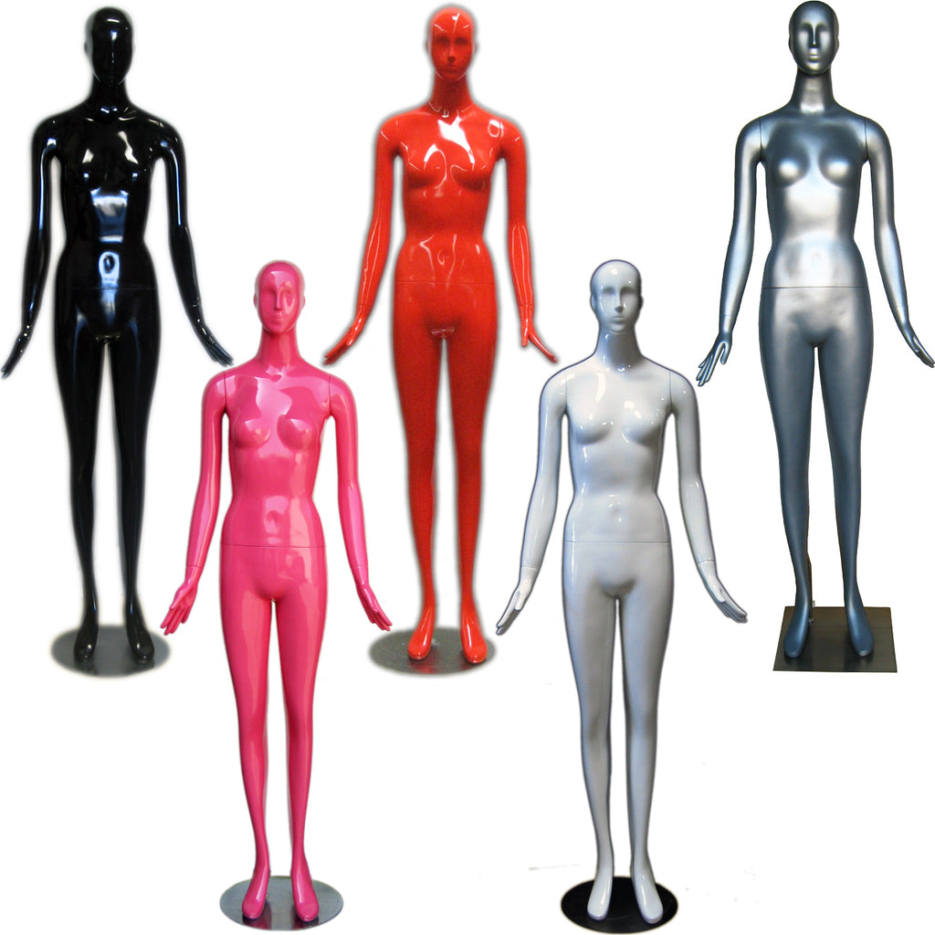 MN-165 Colorful Glossy Abstract Female Mannequin