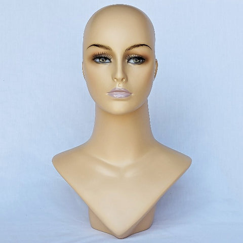 AF-241 Abstract Female Mannequin Head Form with Ears
