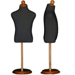 MN-196 Toddler Baby Child Dress Form with Adjustable Wood Stand (Size 5C)