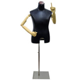 MN-204 Male Dress Form with Flexible Arms and Finger Joints
