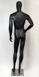 MN-379 (USED) Egghead Male Mannequin with Abstract Face, Hand in Pocket Pose (LOCAL PICKUP ONLY, FINAL SALE)