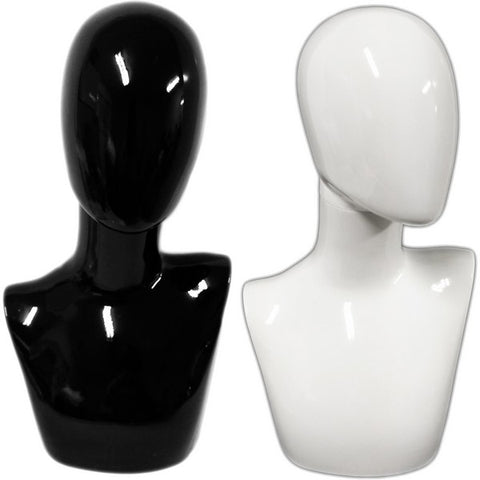 AF-242 Abstract Male Mannequin Head Form with Ears – DisplayImporter
