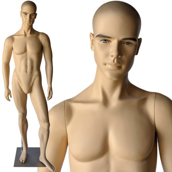 MN-M3 Euro Male Mannequin with Hyper Realistic Facial Features