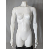MN-SW449BASE Female 3/4 Upper Torso Mannequin Dress Form with Arms and Base