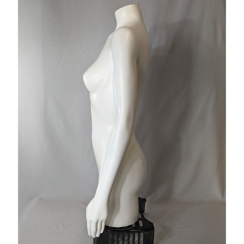 MN-SW449BASE Female 3/4 Upper Torso Mannequin Dress Form with Arms and –  DisplayImporter