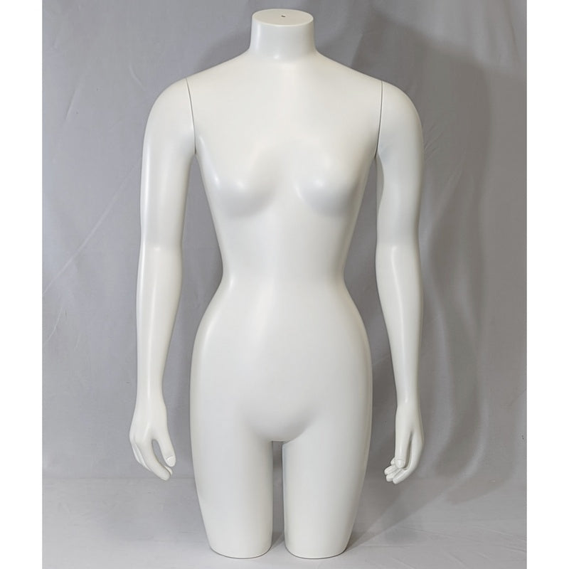 Male 3/4 Body Mannequin with Removable Arms, Grey Color