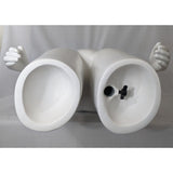 MN-SW614BASE Large Female 3/4 Upper Body Torso Mannequin Form with Arms and Base (Sizes 12-14, Large) (Base Ready)