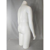 MN-SW614LTP #B Large Female 3/4 Upper Body Torso Mannequin Form with Arms (Sizes 12-14, Large) (Base Ready) (LESS THAN PERFECT, FINAL SALE)
