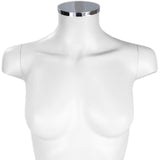 MN-248 Plastic 3/4 Torso Female Upper Body Torso Mannequin Form with Removable Head