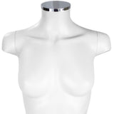 MN-246 Plastic Half Body Female Upper Torso Countertop Mannequin Form with Removable Head