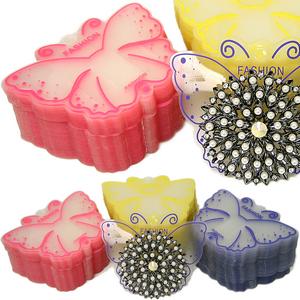 PG-013 100 pcs Butterfly Hair Clips, Barrettes, Broaches, Pins Jewelry Display Plastic Cards