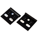 PG-017 100 pcs Black Plastic Hanging Earring Jewelry Cards