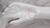 MN-SIL-L Silvestri Female White Mannequin LEFT Arm and Hand, Magnetic Shoulder Plate (LESS THAN PERFECT, FINAL SALE)