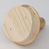 MA-043LTP Large Fairmont Slanted Finial Wood Neck Block Cap for French Dress Forms (LESS THAN PERFECT, FINAL SALE)