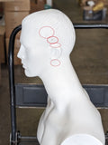 MN-112LTP #A White Male Abstract Full Body Standing Mannequin (LESS THAN PERFECT, FINAL SALE)