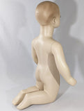 MN-036LTP #A Kneeling Baby Toddler Fleshtone Mannequin (LESS THAN PERFECT, FINAL SALE)