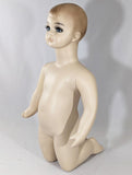 MN-036LTP #A Kneeling Baby Toddler Fleshtone Mannequin (LESS THAN PERFECT, FINAL SALE)